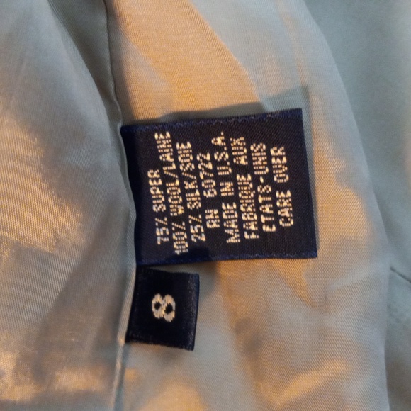 Burberry's Jacket 8 Wool Silk Blend Shoulder Pads Vintage - Picture 11 of 12